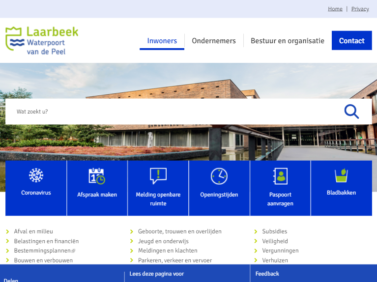 Eigentijds design voor de gemeente Laarbeek