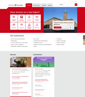 Homepagina van enschede