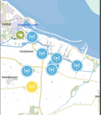 Luchtapp - meetpalen en meldingen