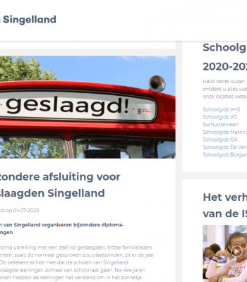 Nieuwe website Singelland