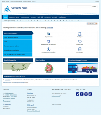 screenshot assen.nl